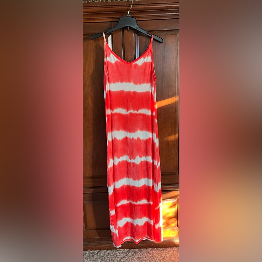 Spaghetti strap long dress